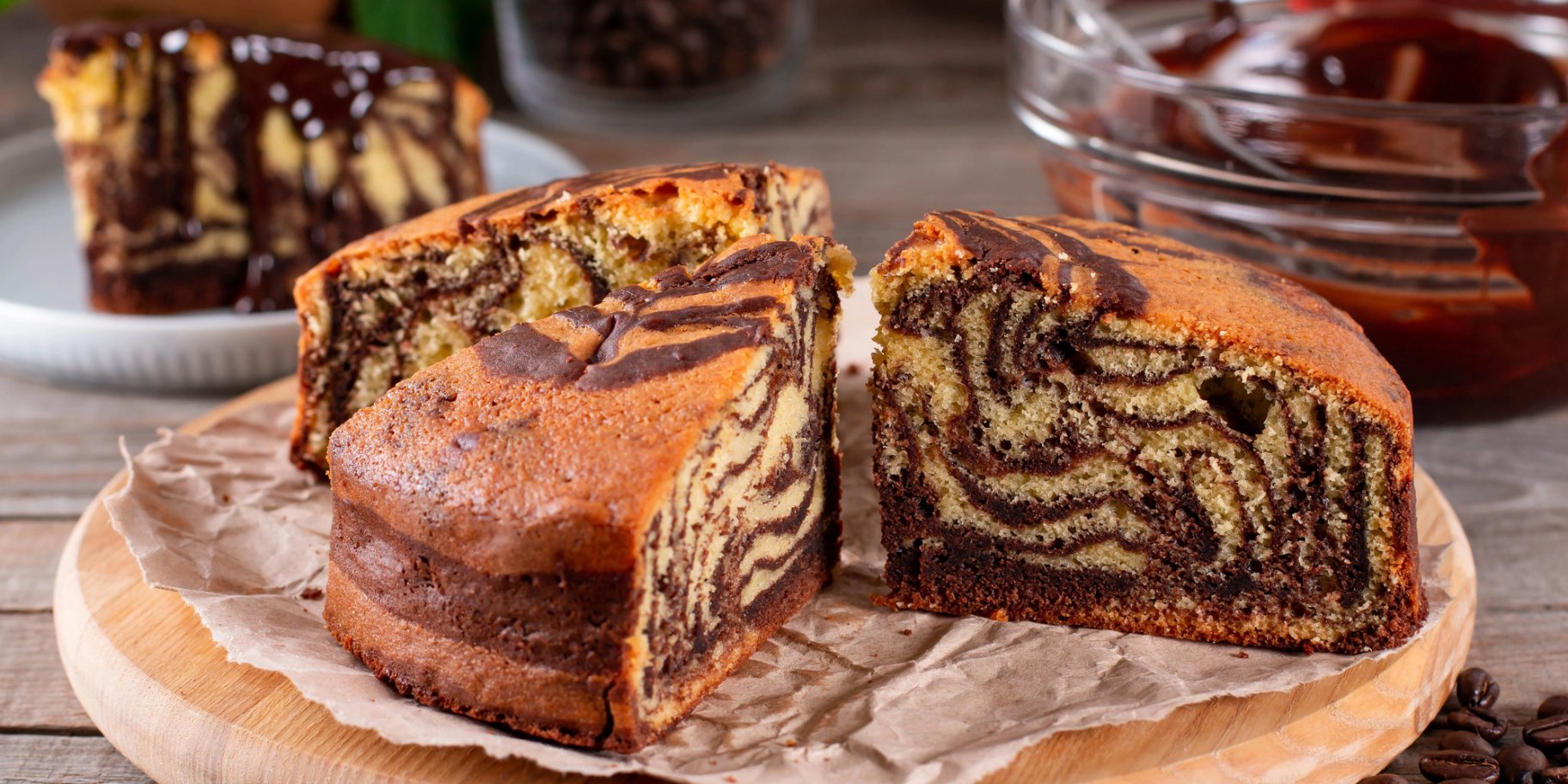 Пиріг Зебра на сковороді