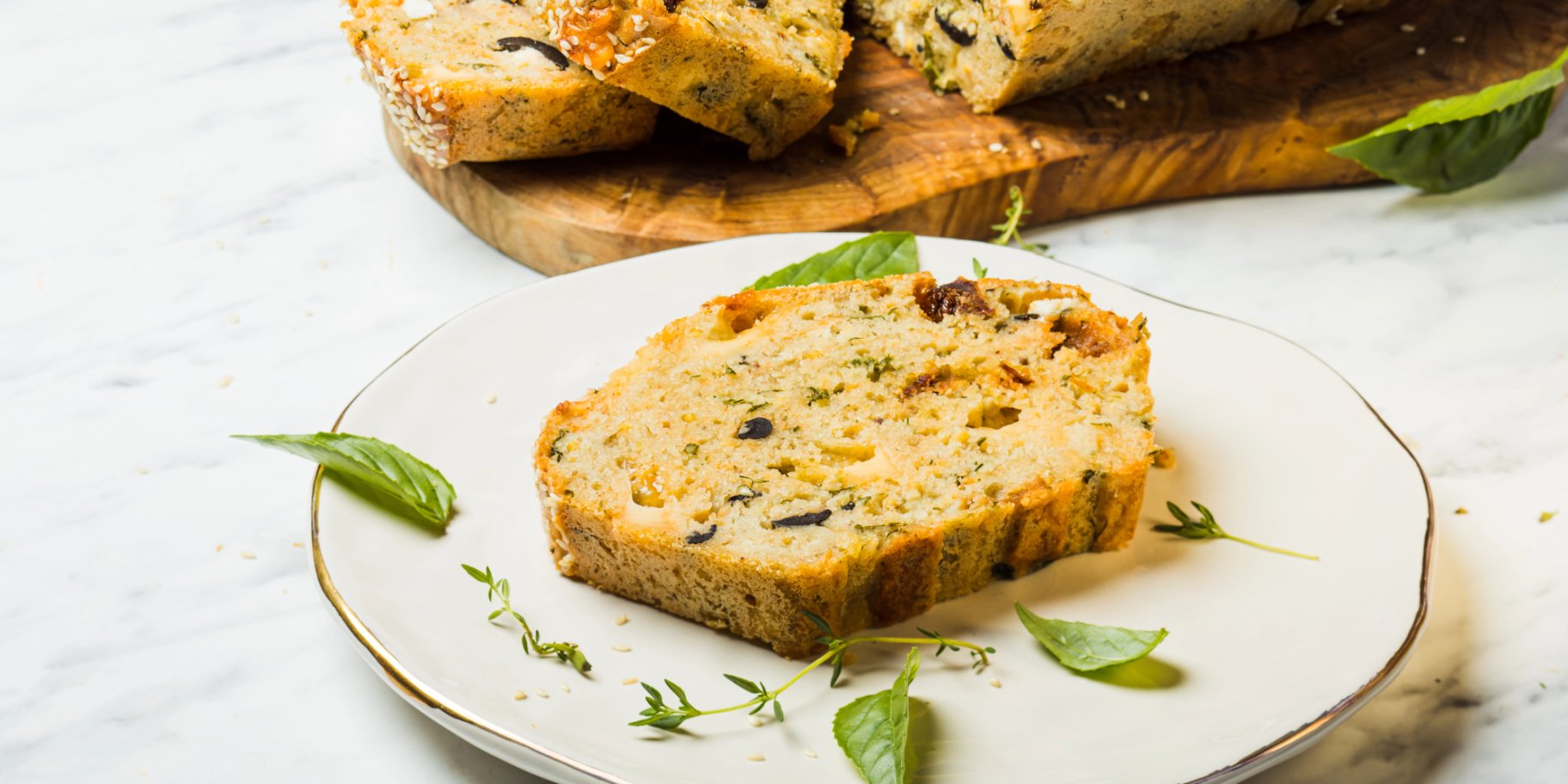 Швидкий хліб зі шпинатом та сиром фета