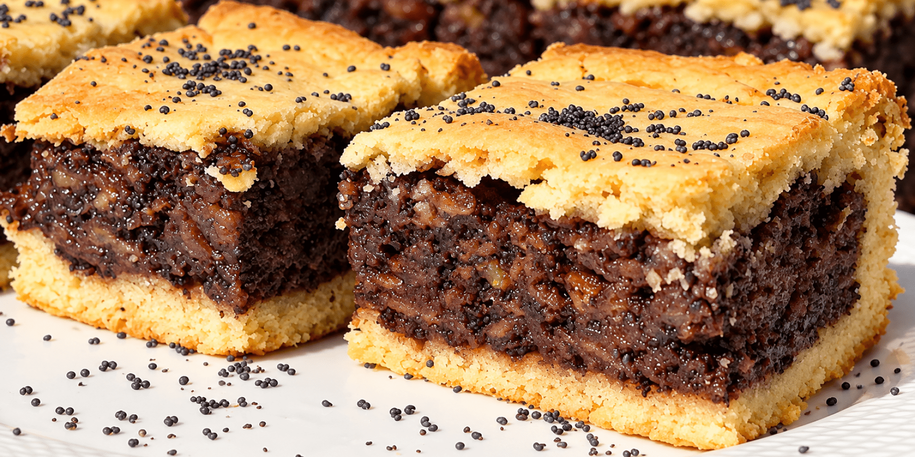 Пляцок з яблуками і маком