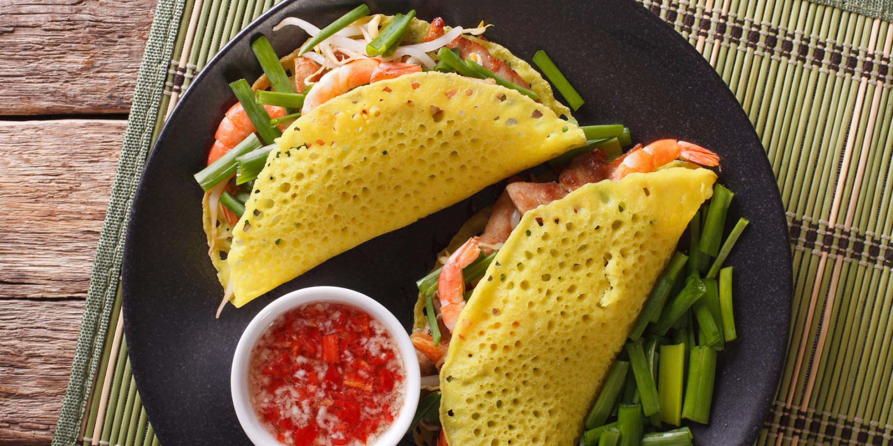 млинці з морепродуктами