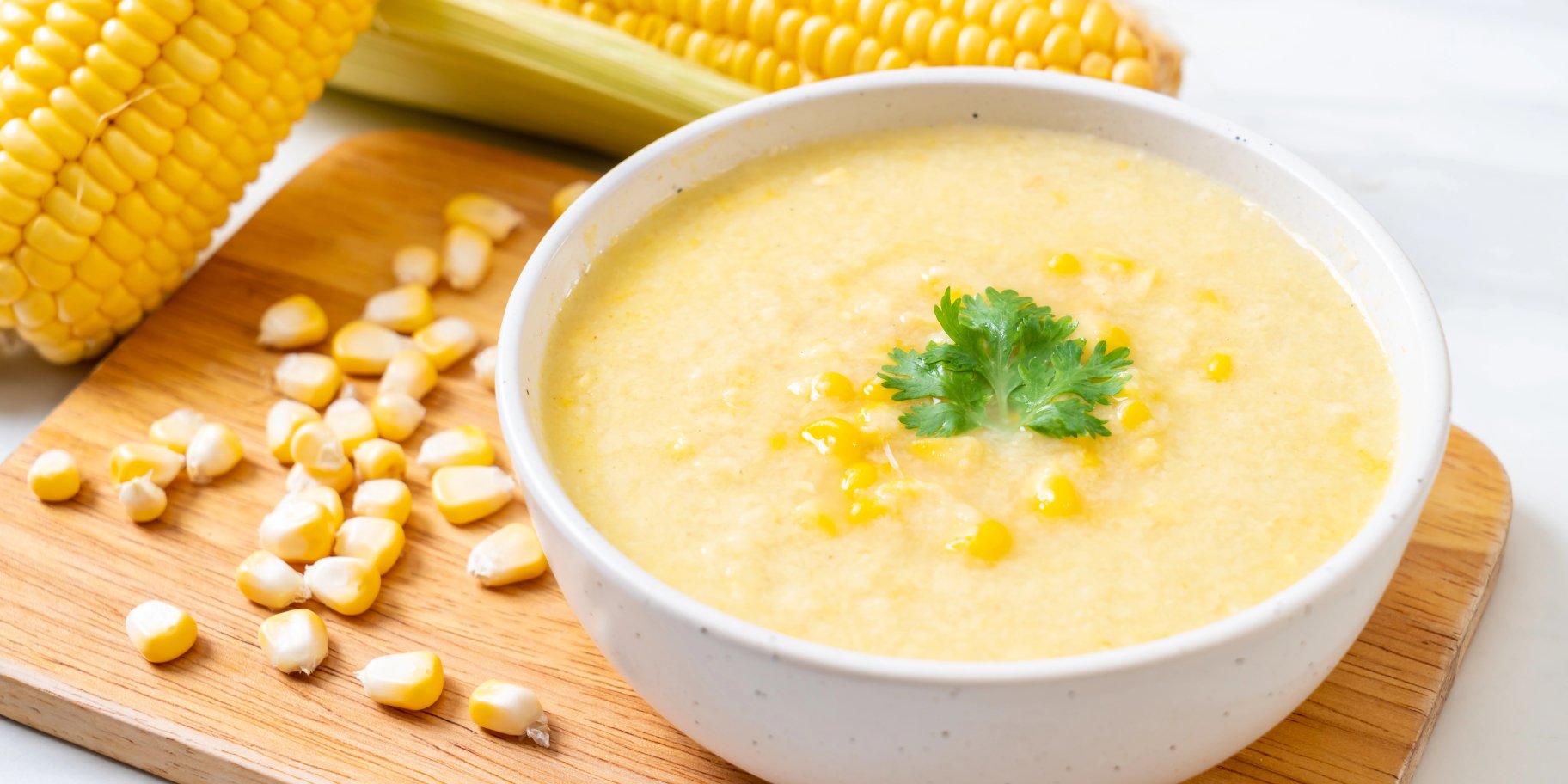 Пюре з кукурудзи, яблука та солодкої картоплі