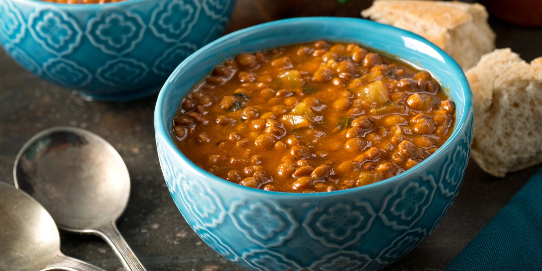 Суп з ячменю, квасолі та гарбуза