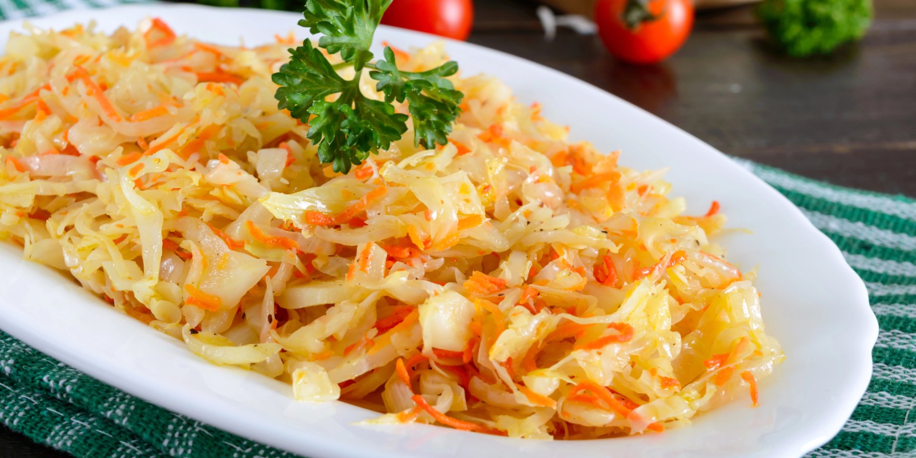 Тушкована капуста в рукаві