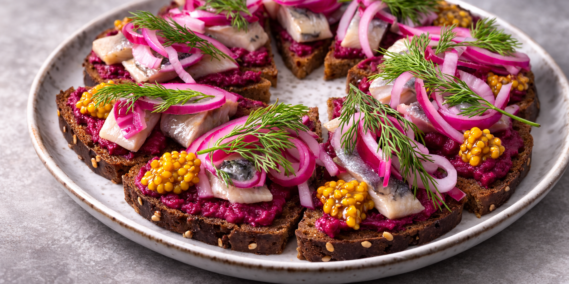 Канапки з оселедцем