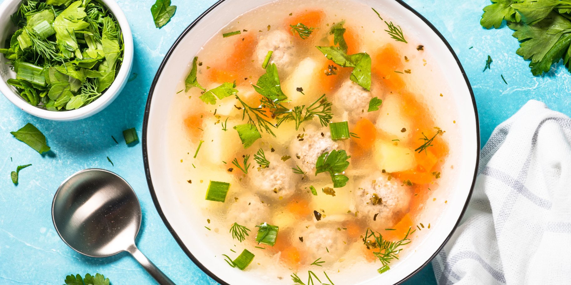 Суп з рибними фрикадельками