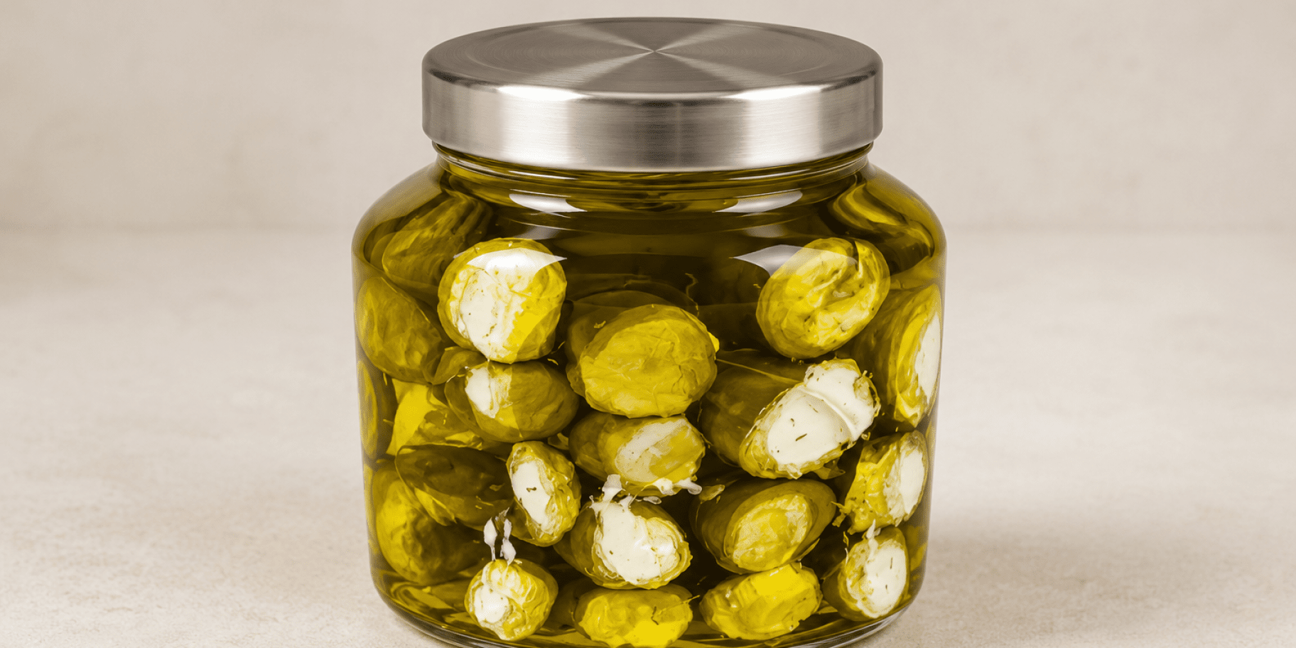 Мариновані огірки з сиром