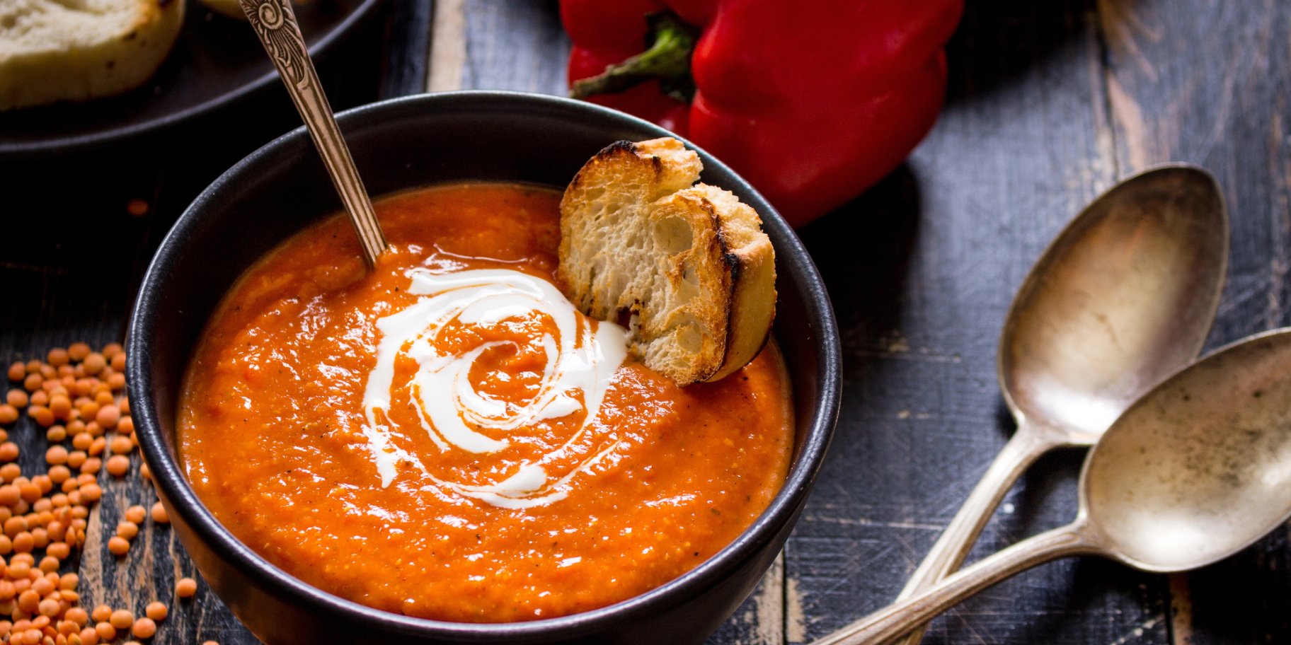 Крем-суп із сочевиці