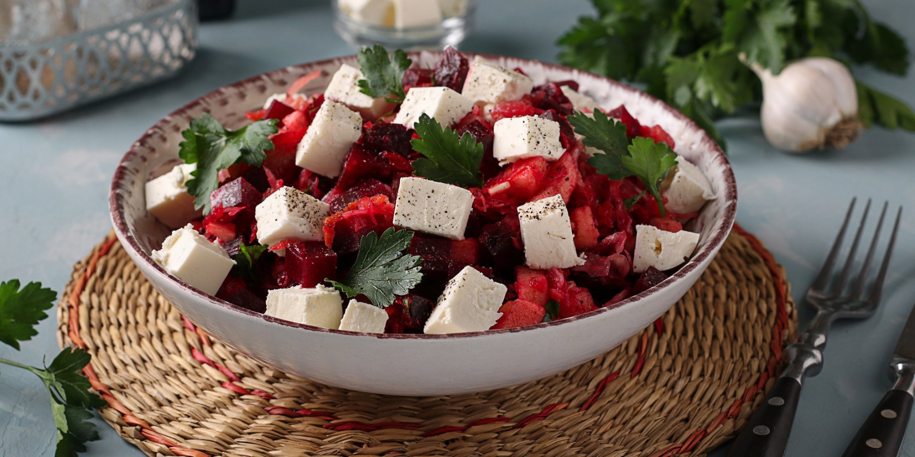 Салат із буряка та фіолетової цибулі