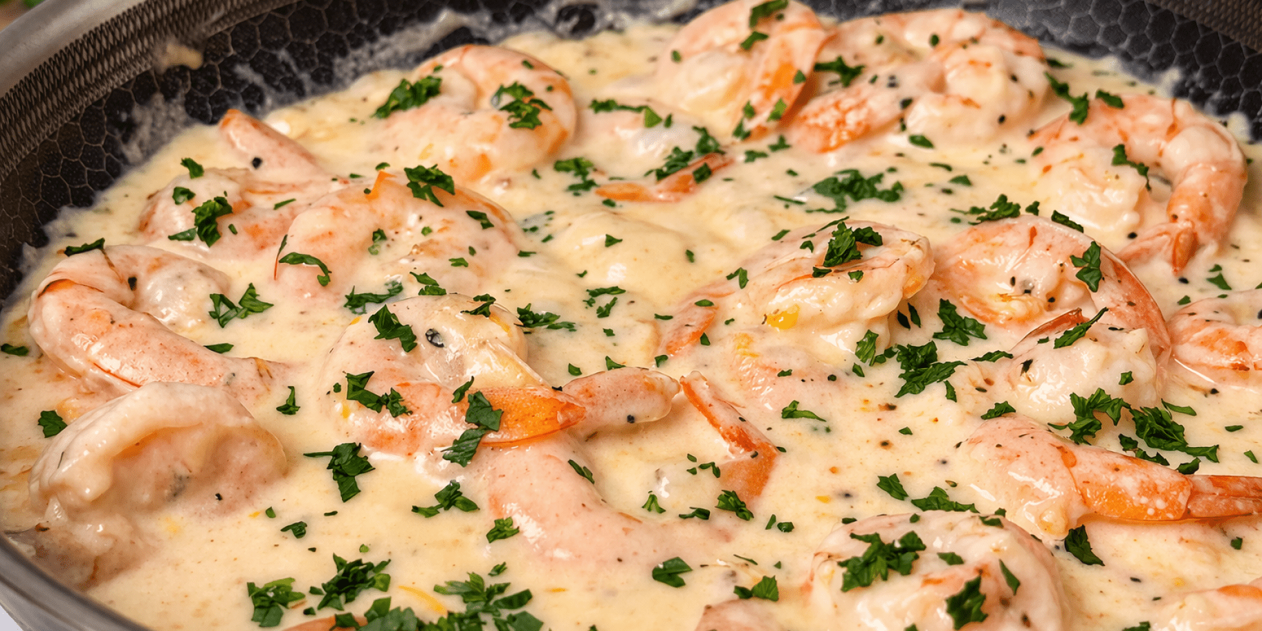 Креветки у вершковому соусі