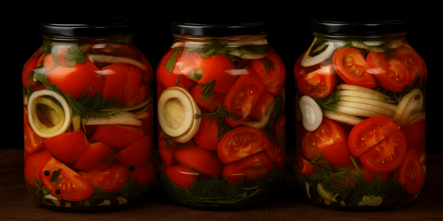 Помідори, мариновані шматочками