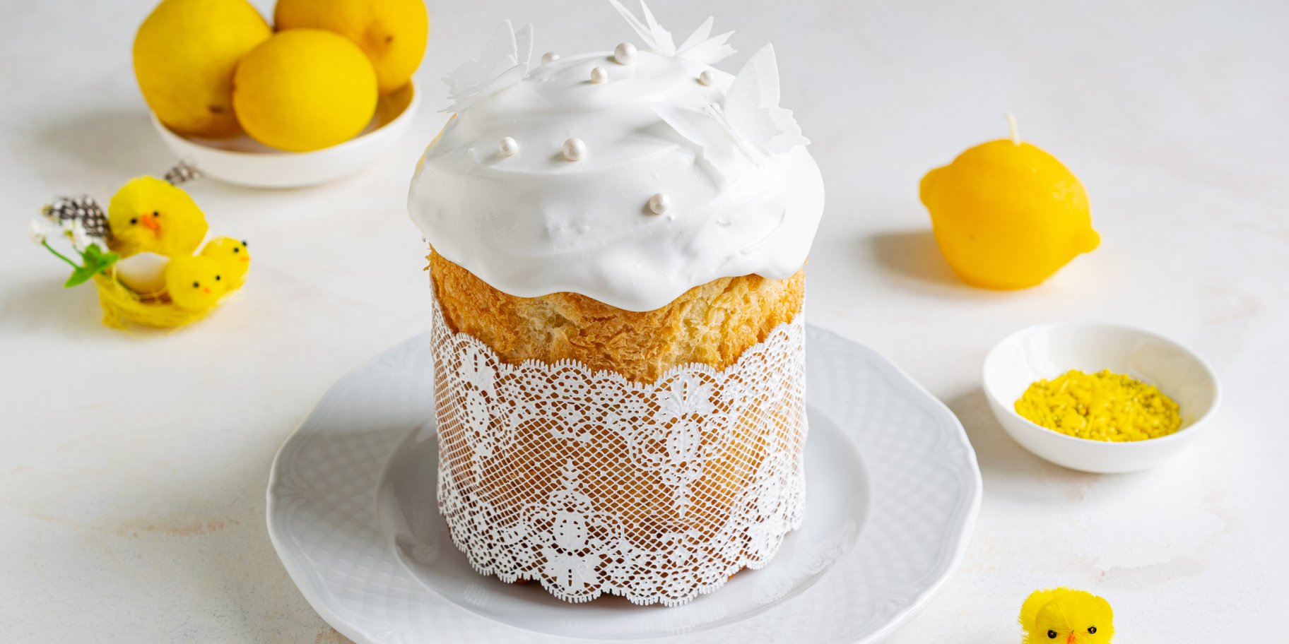Великодня паска з лимонним курдом