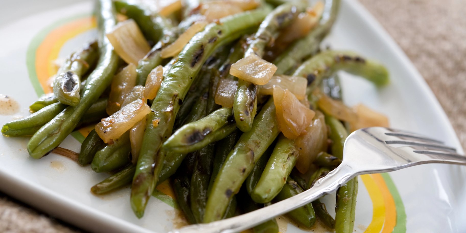 Жареная стручковая фасоль