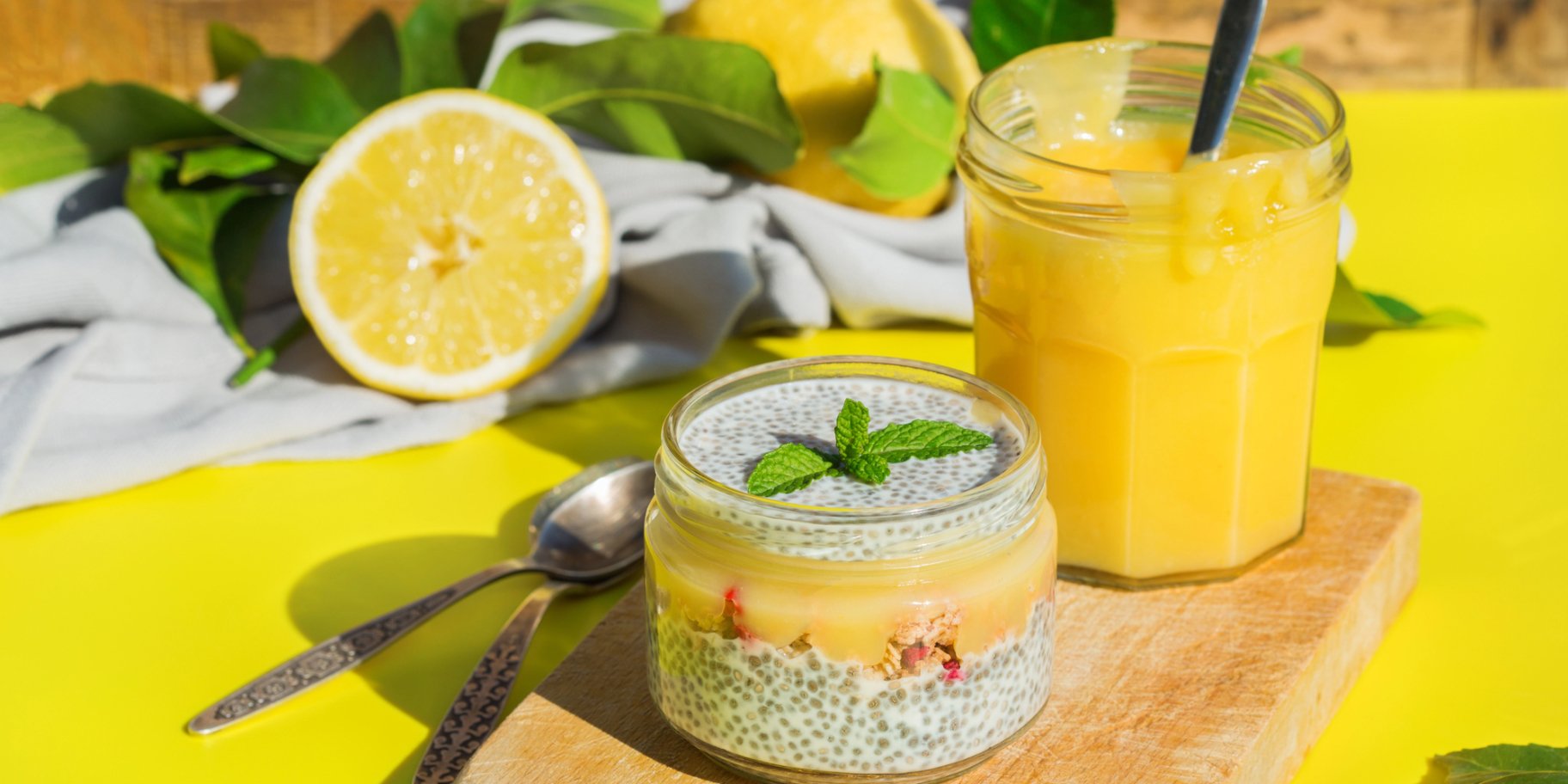 Чіа-пудинг з лимонним кремом