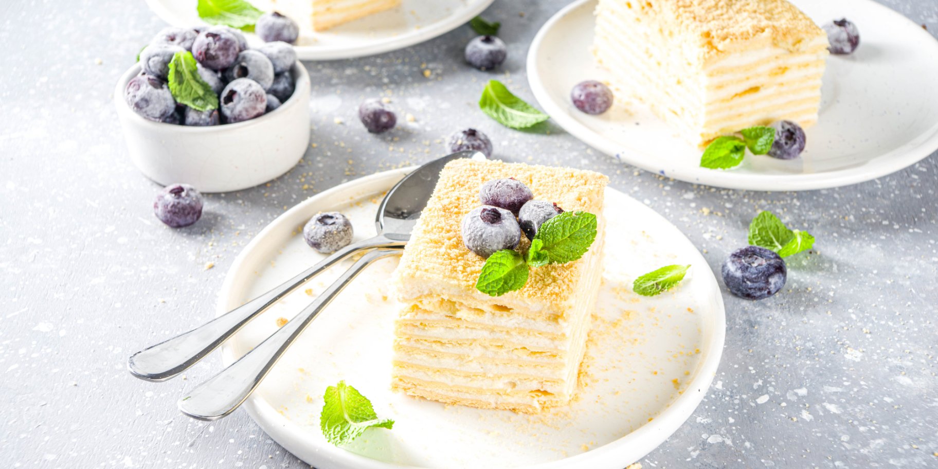 Тістечка "Карамельний наполеон"