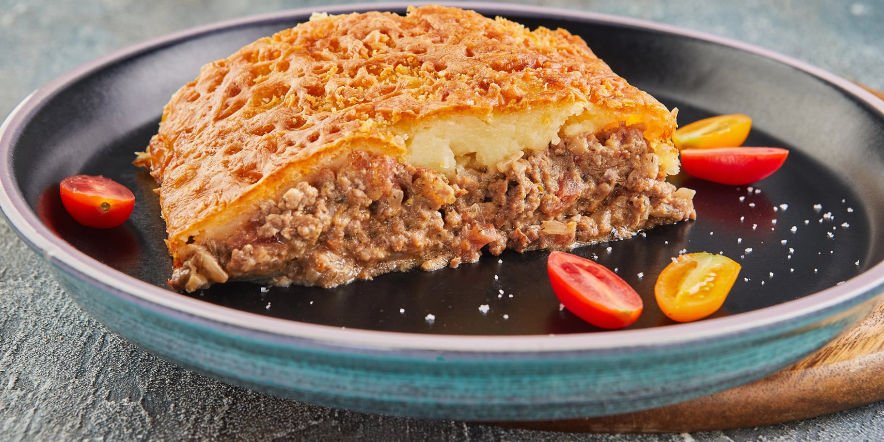 Запіканка з фаршу та цибулі