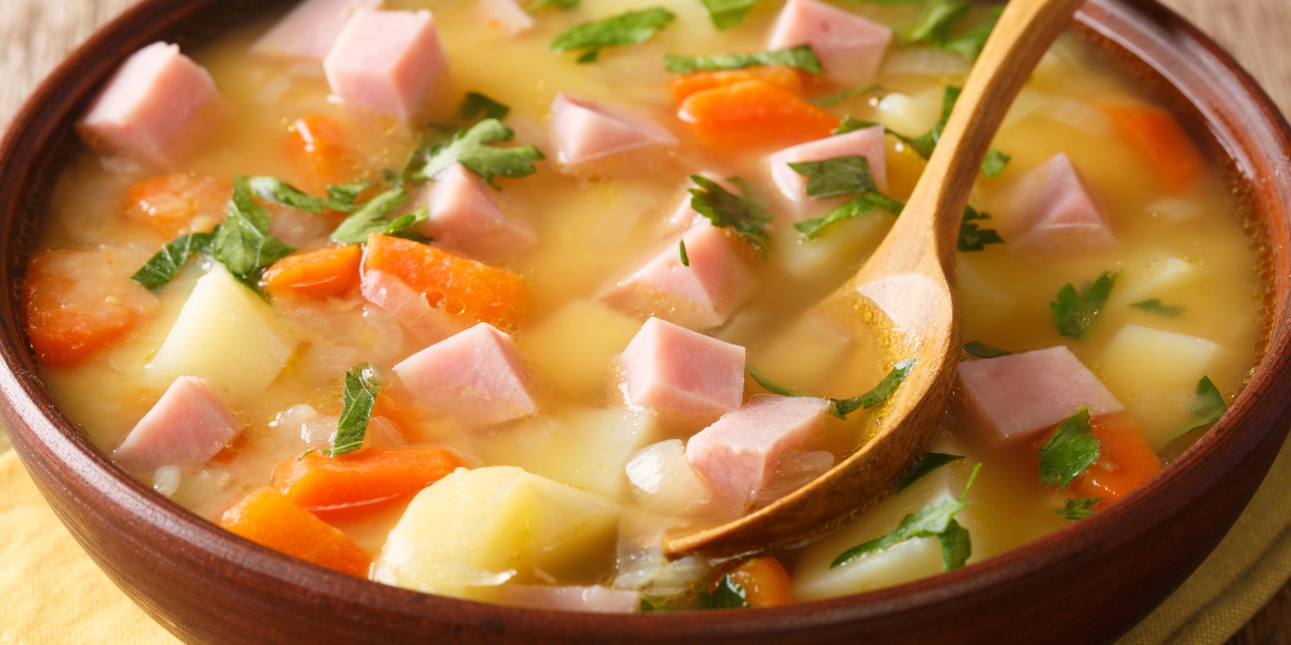 Суп із домашньою шинкою