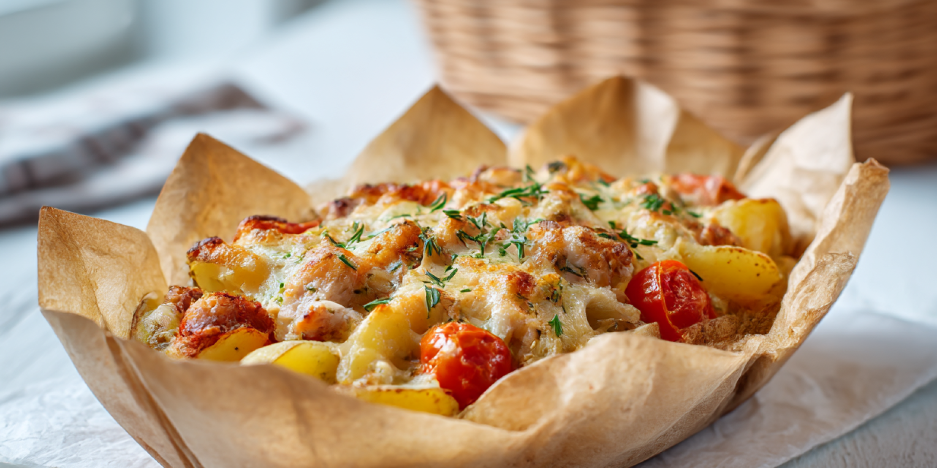 Човники з картоплі та мʼяса