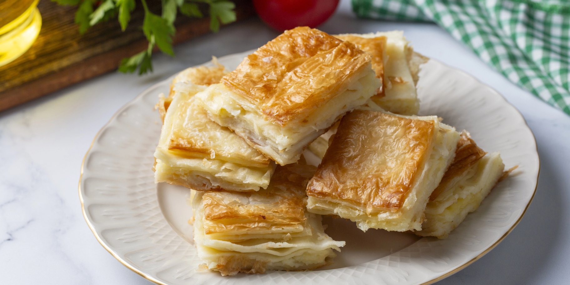 Сирний пиріг з тістом філо