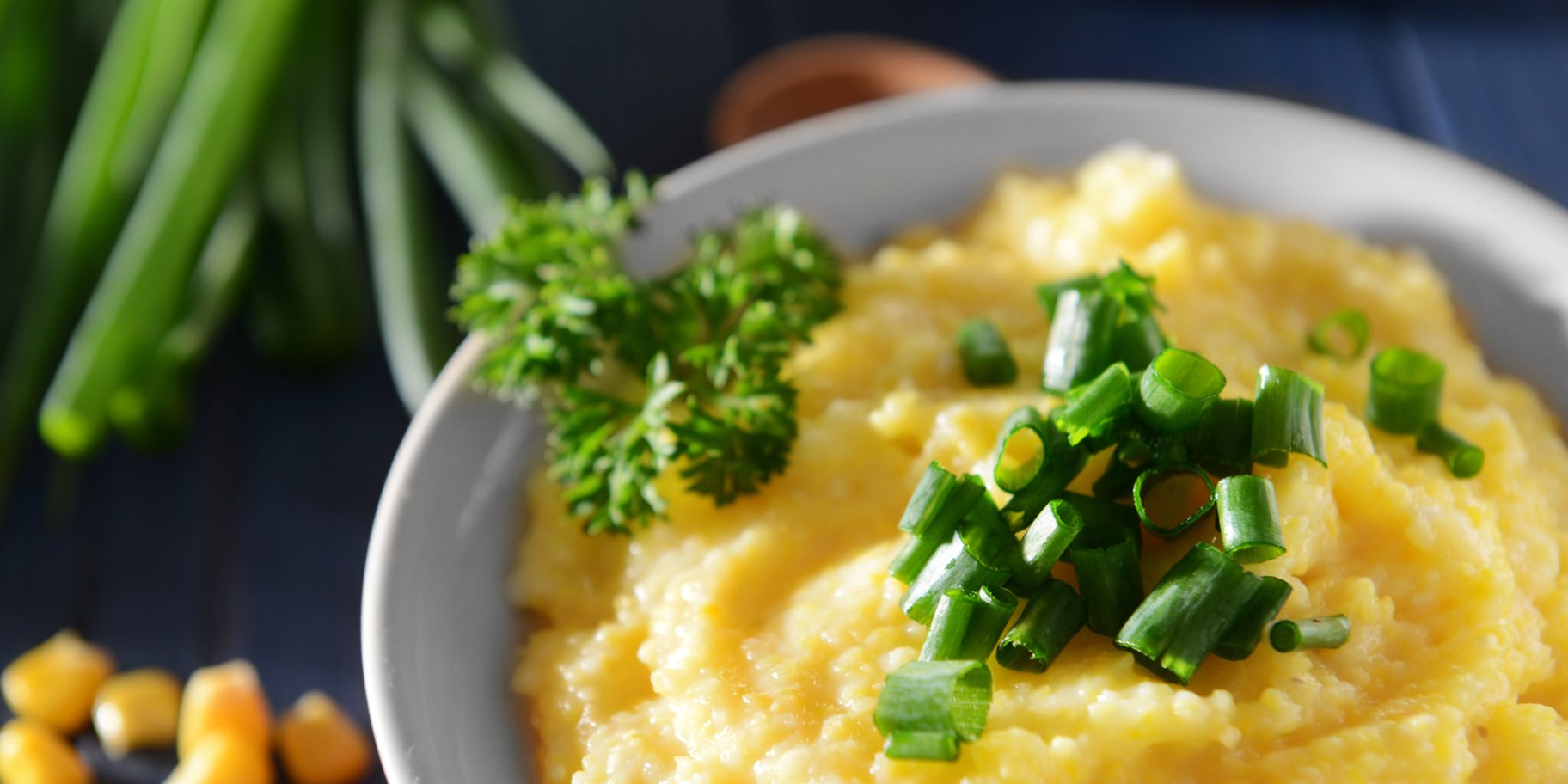 Кукурузная каша с твердым сыром