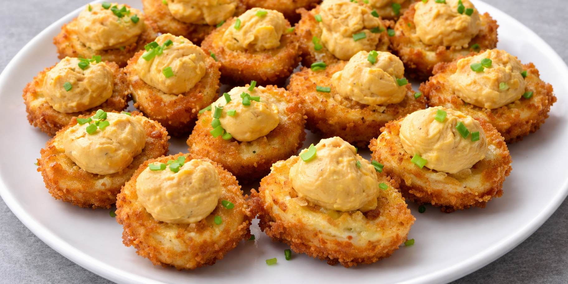 Фаршировані яйця у фритюрі