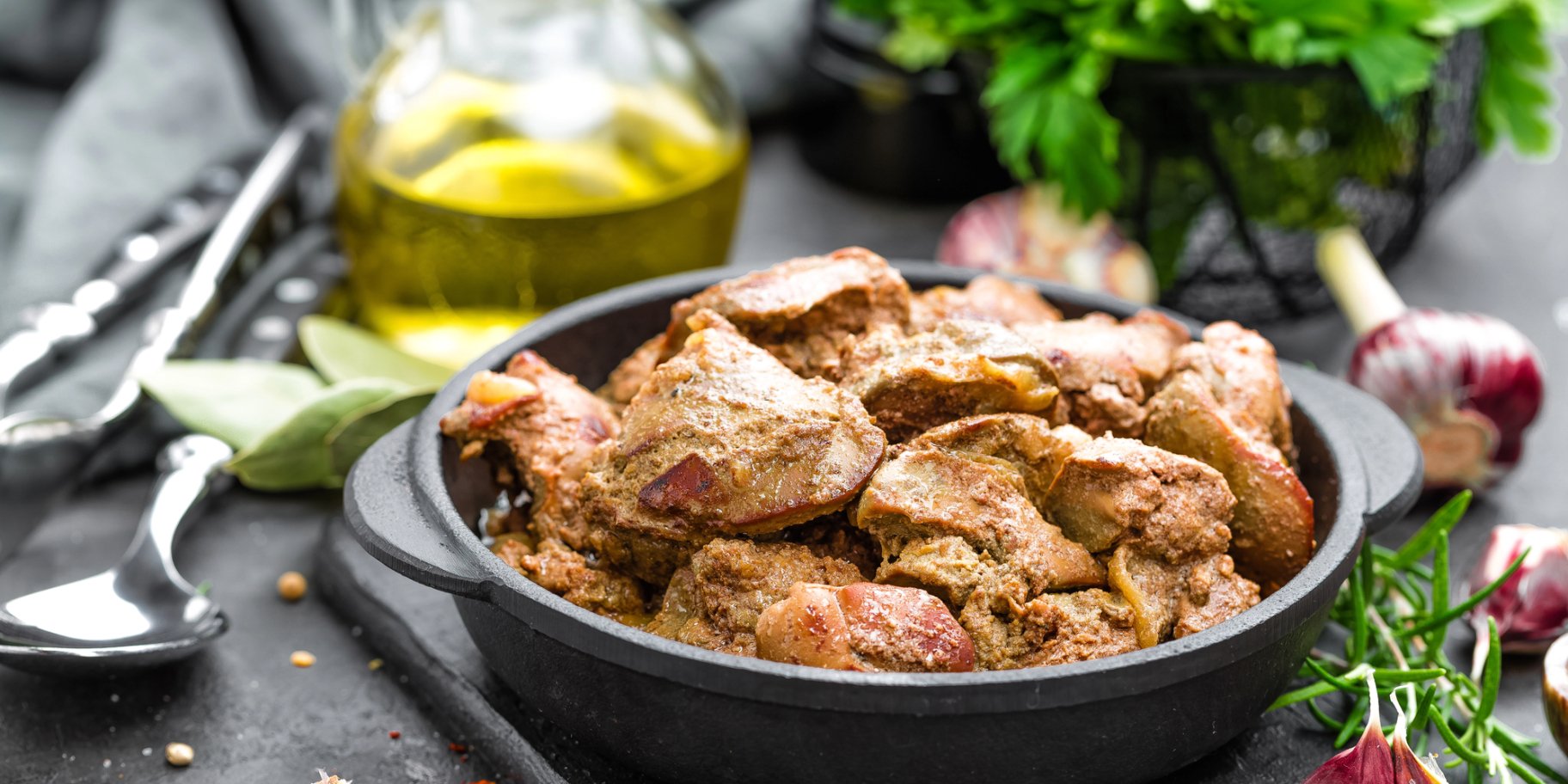 Печінка в медово-соєвому соусі