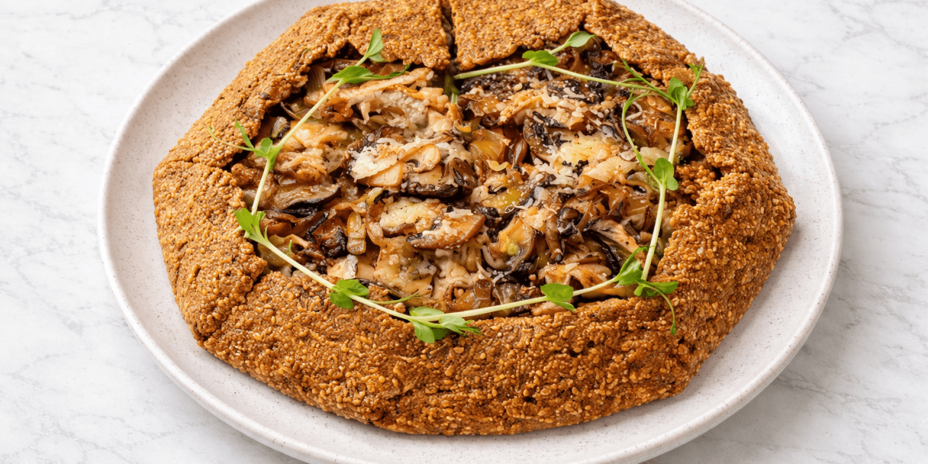 Гречана галета з грибами