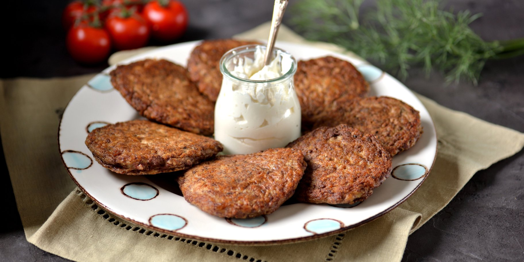 Печінкові оладки з печерицями