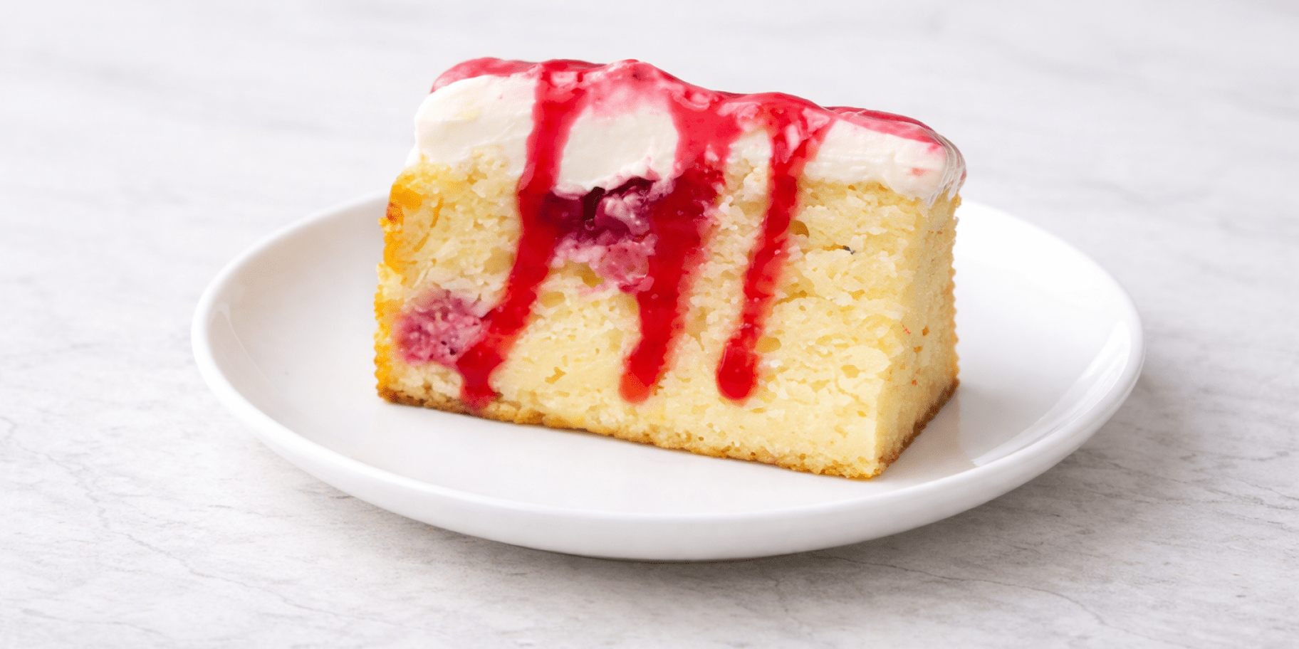 Лимонний пиріг з малиною