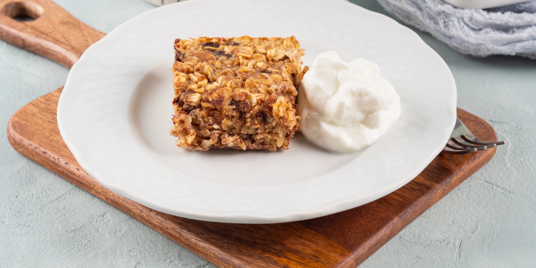 Корисний пиріг з бананом та вівсянкою