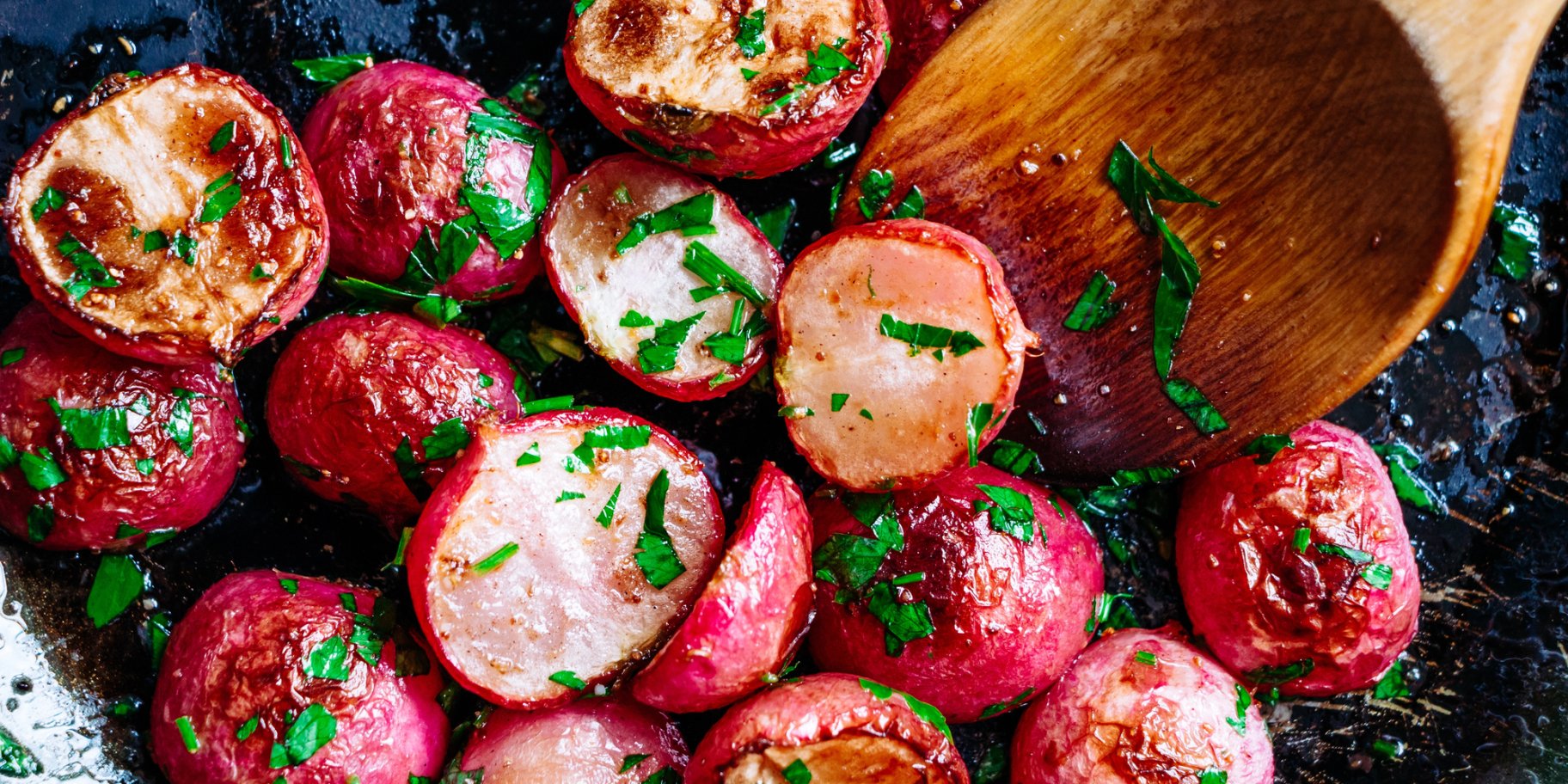 Запечена редиска з медом