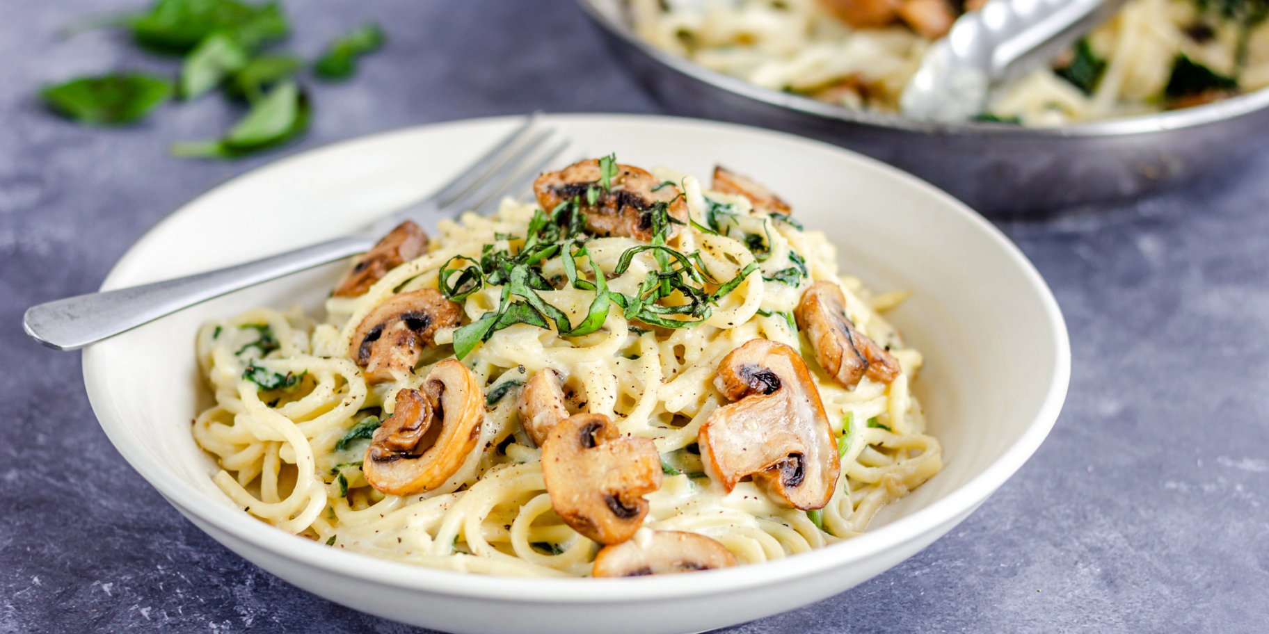 Веганська паста з грибами