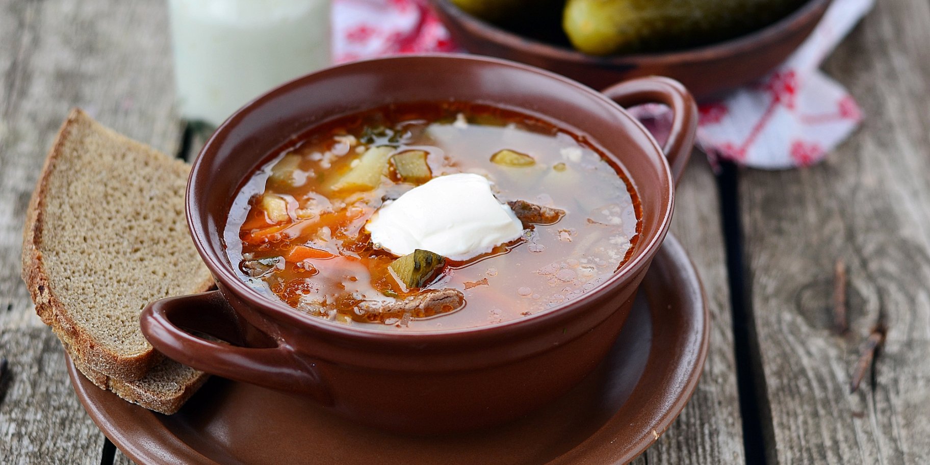 Солянка с говядиной и овощами