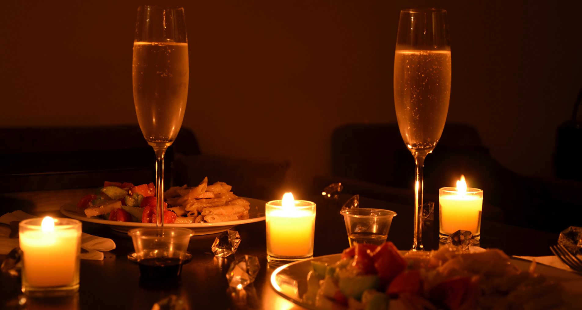 романтический ужин, стол