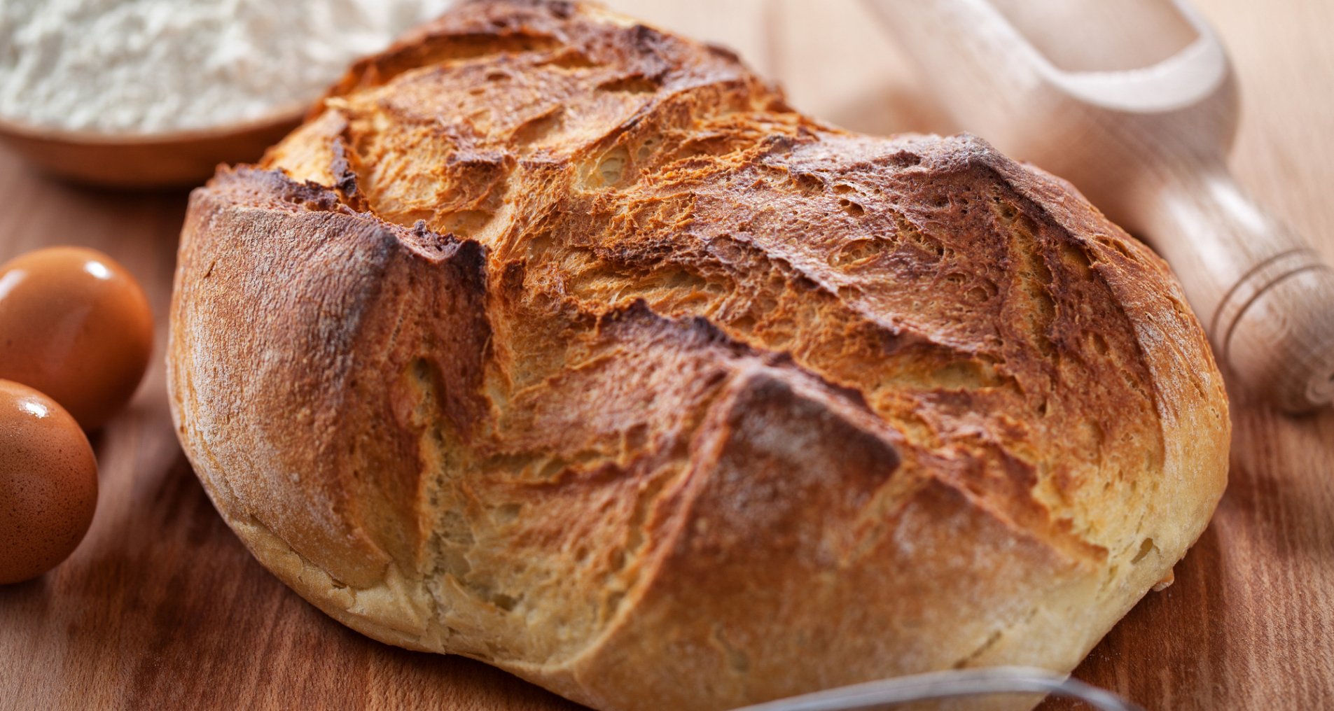 Хлеб в духовке видео. Round Bread.