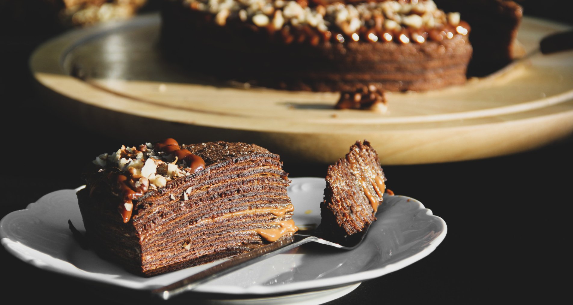Шоколадний блинний торт рецепт
