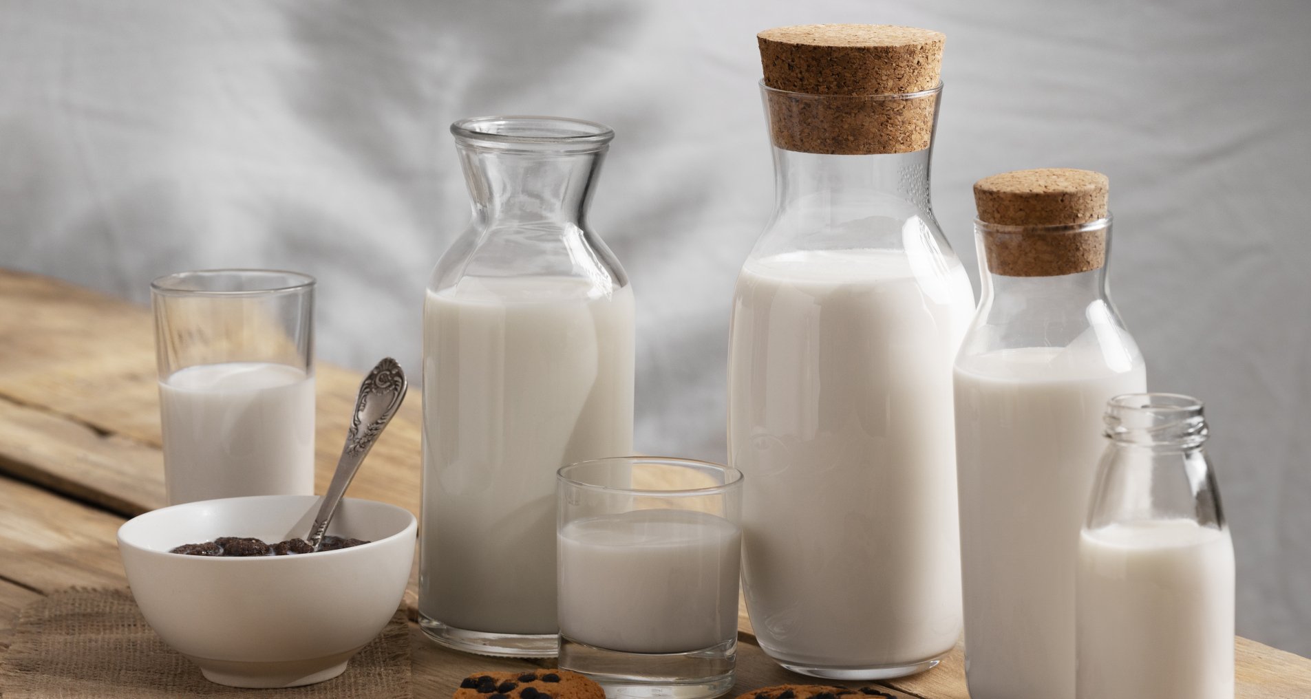 Різні види рослинного молока