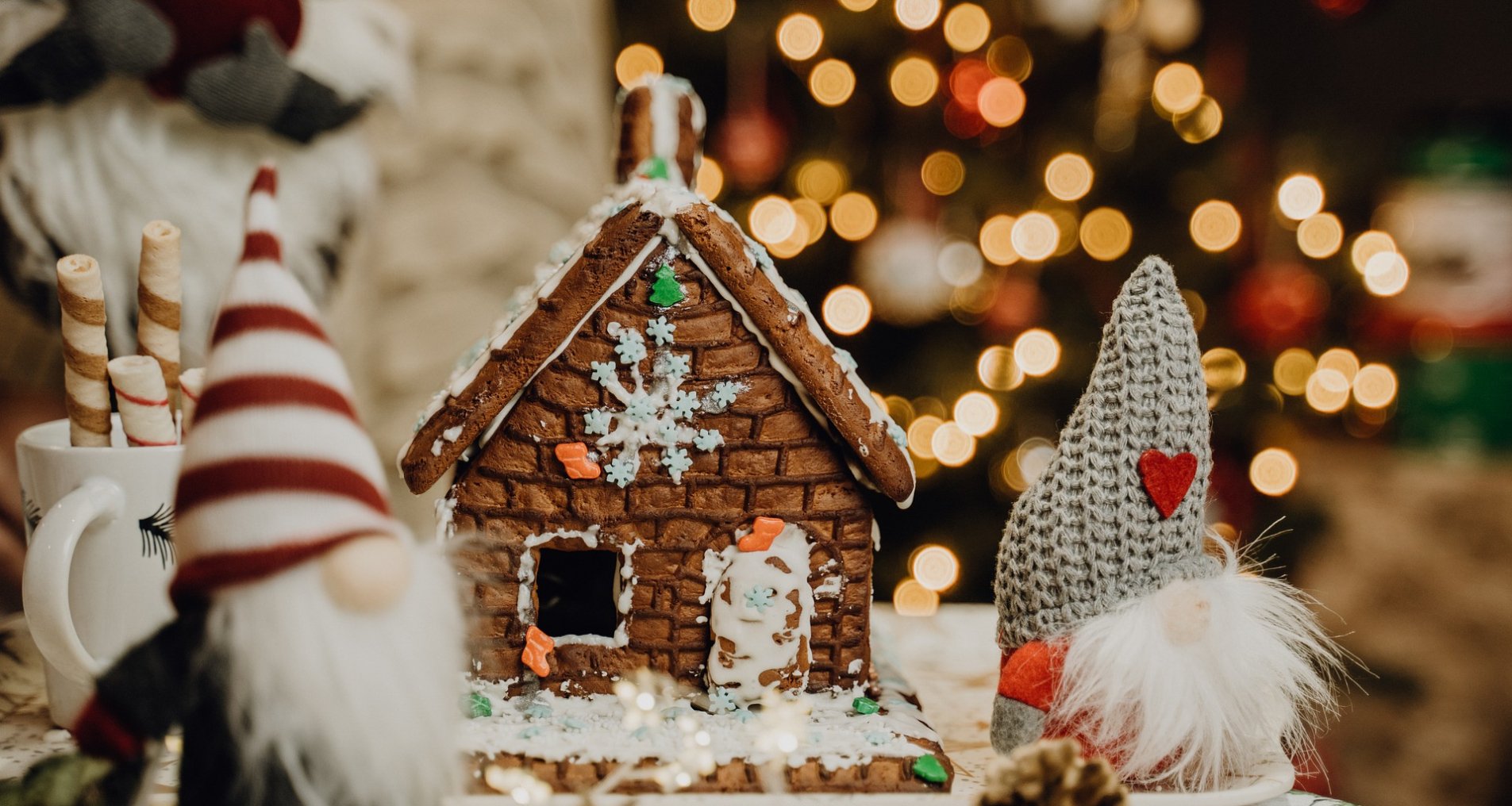 Рецепт: Рождественский пряничный домик | со специями и какао