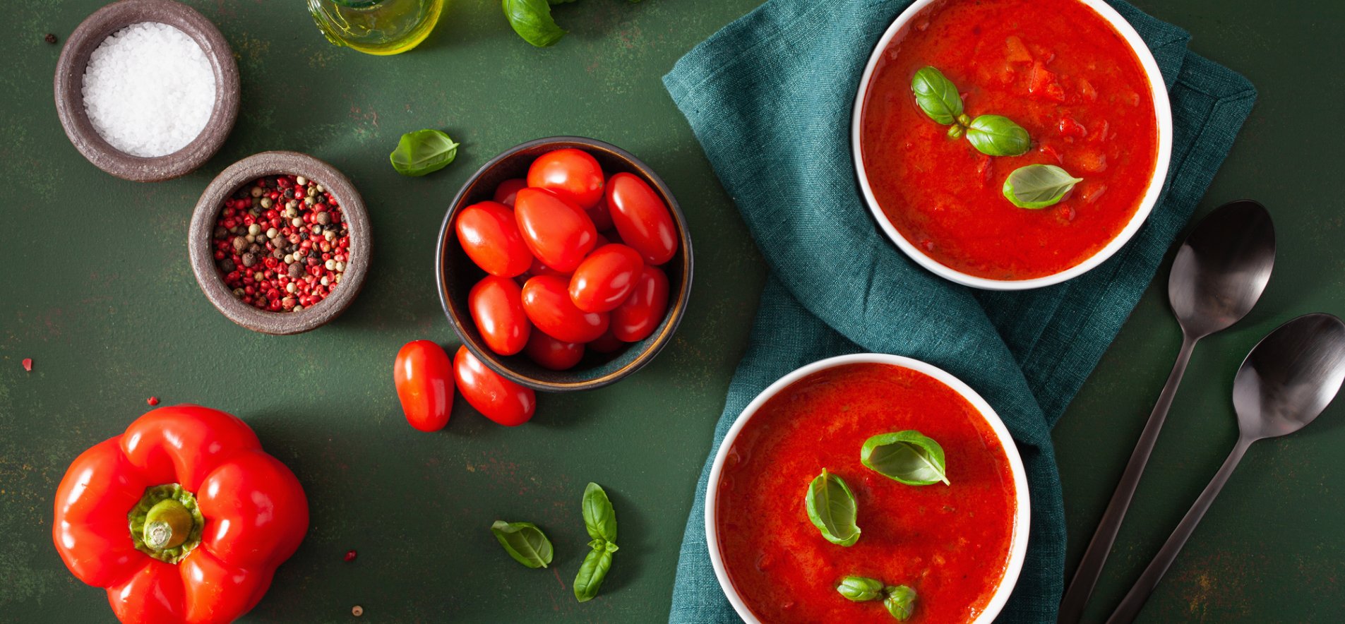 Крем-суп з помідорів і перцю