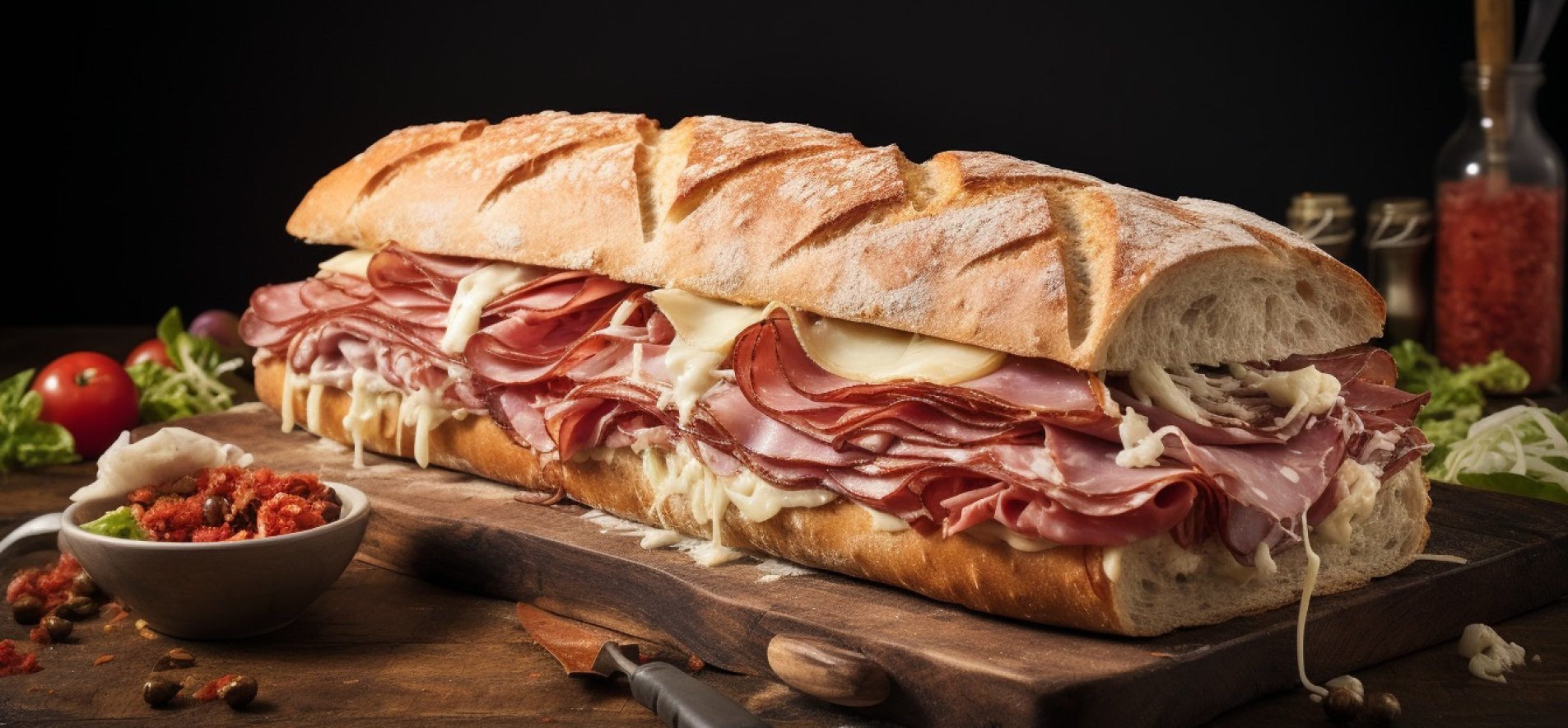 Обед в батоне: как приготовить поистине гигантский сэндвич