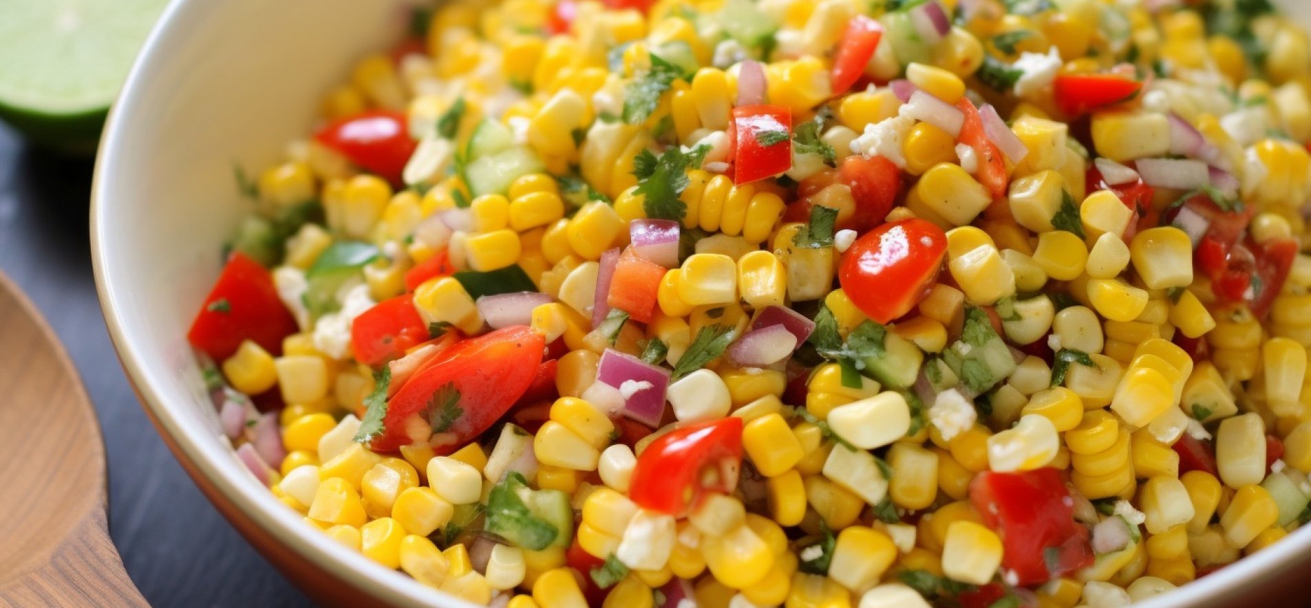 літній салат із кукурудзи та овочів