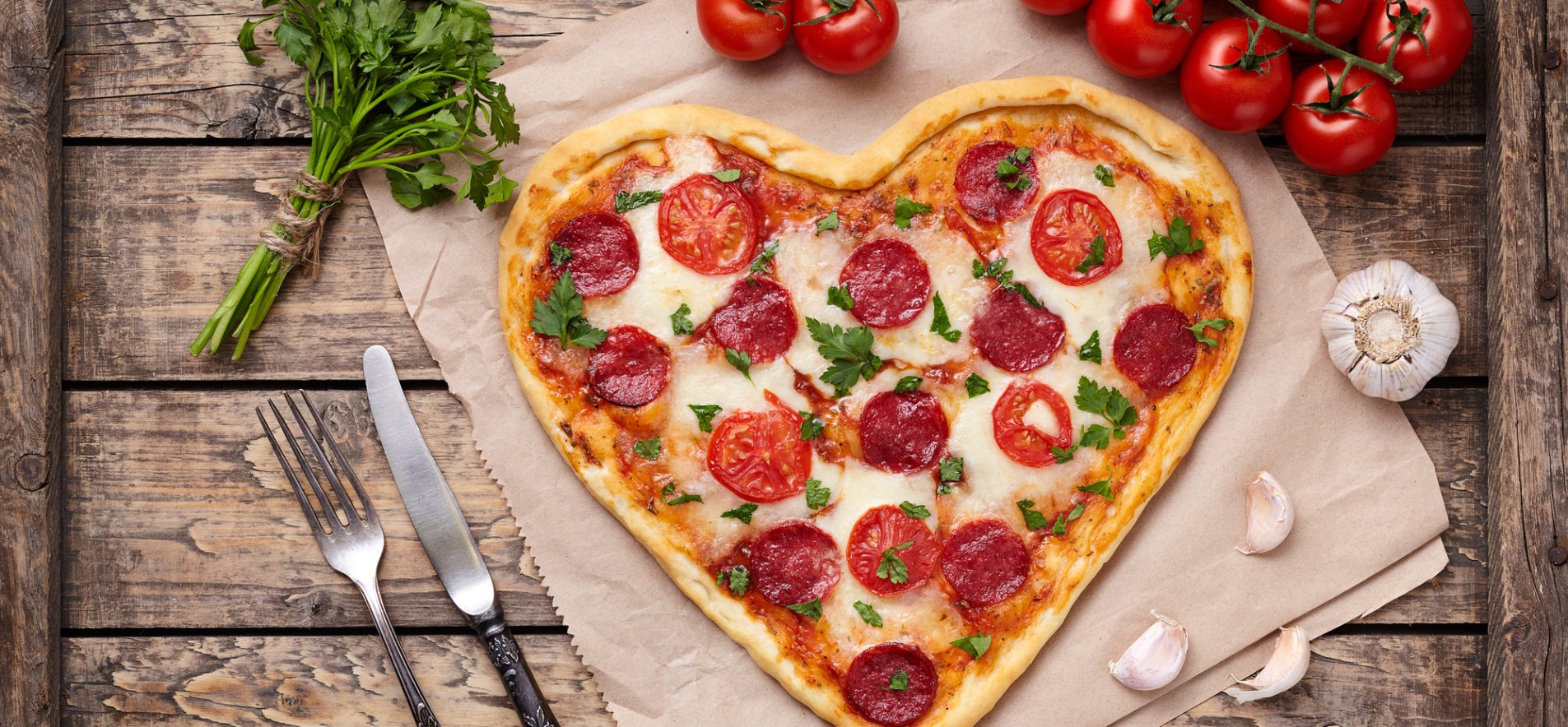 Піца у формі серця