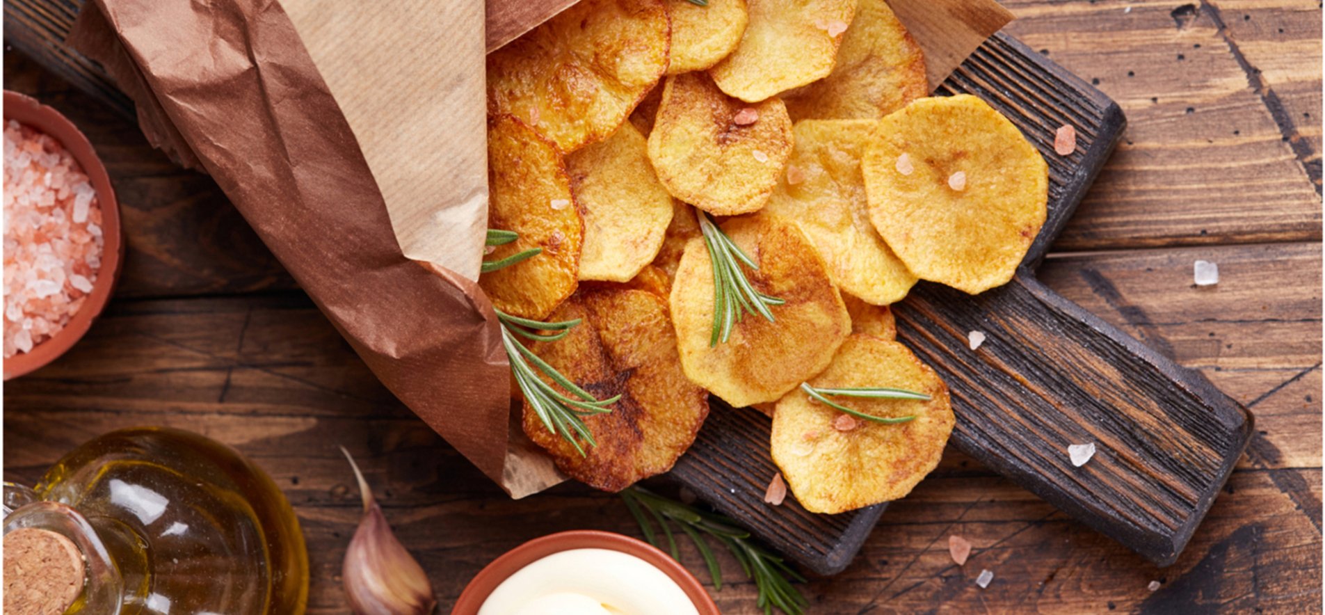 Вкусный Рецепт: Домашние картофельные чипсы в духовке