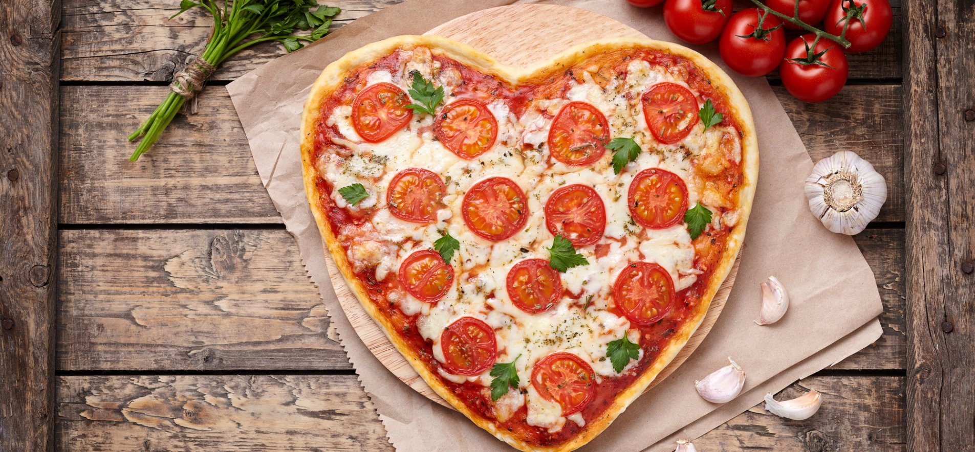 Пицца в форме сердца – рецепт