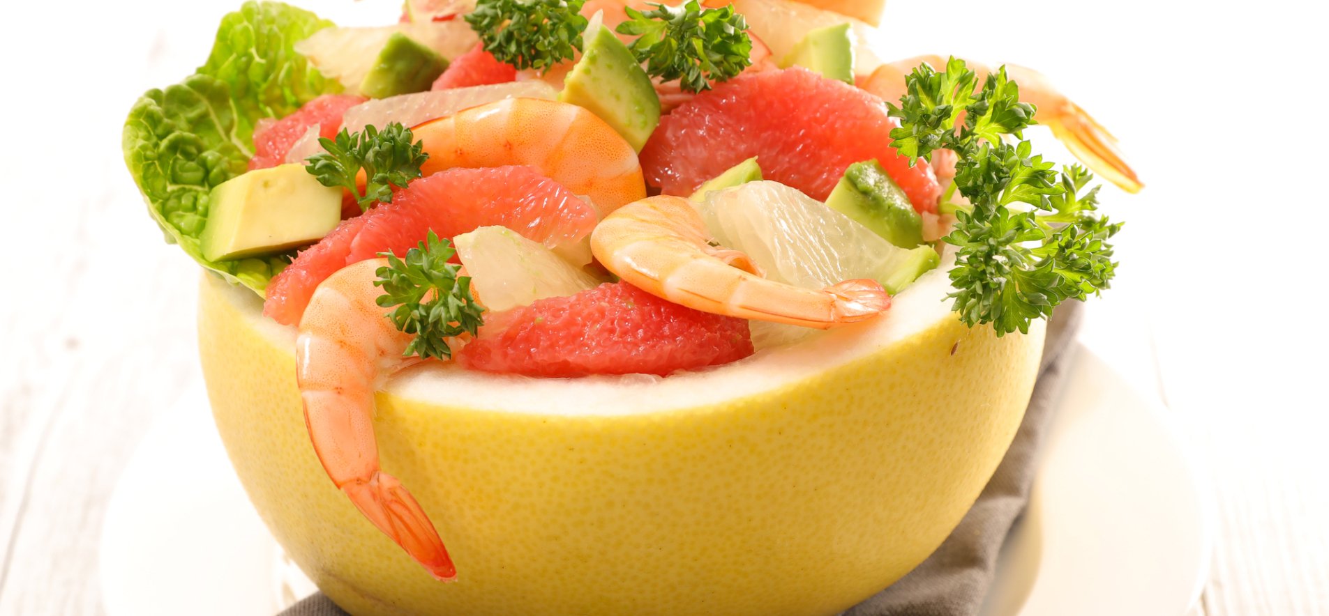 Салат с грейпфрутом и крабовыми палочками — рецепт с фото пошагово