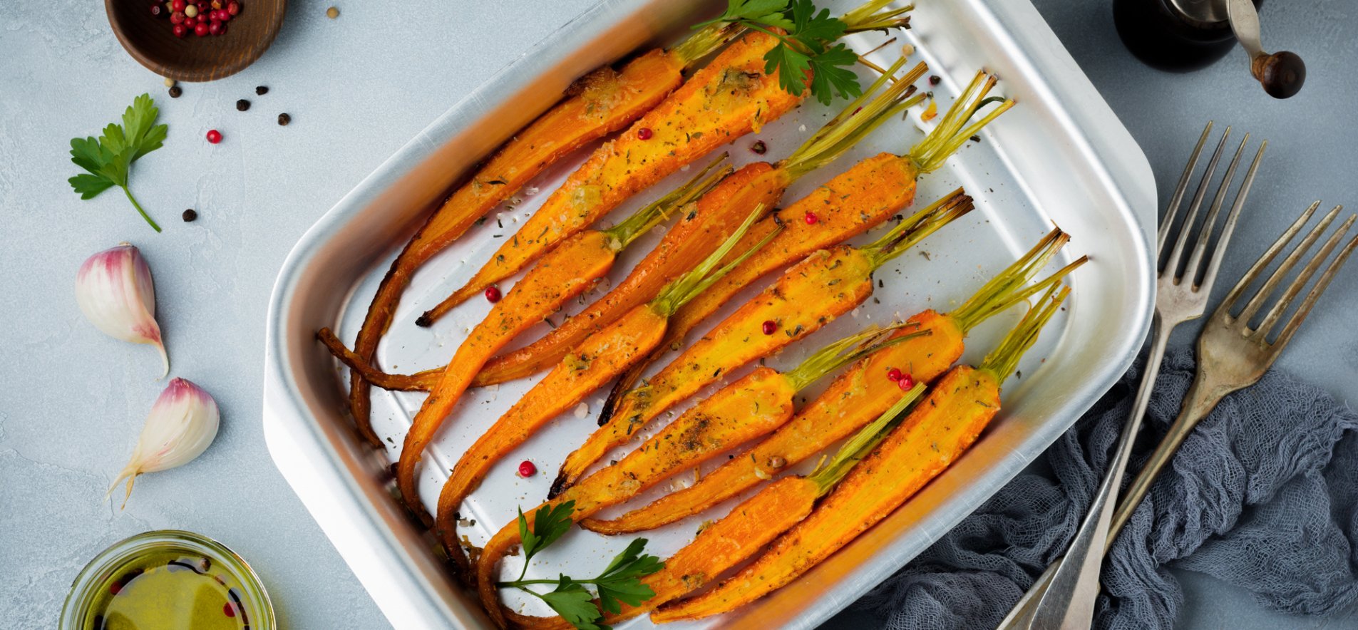 Запеченная в духовке морковь