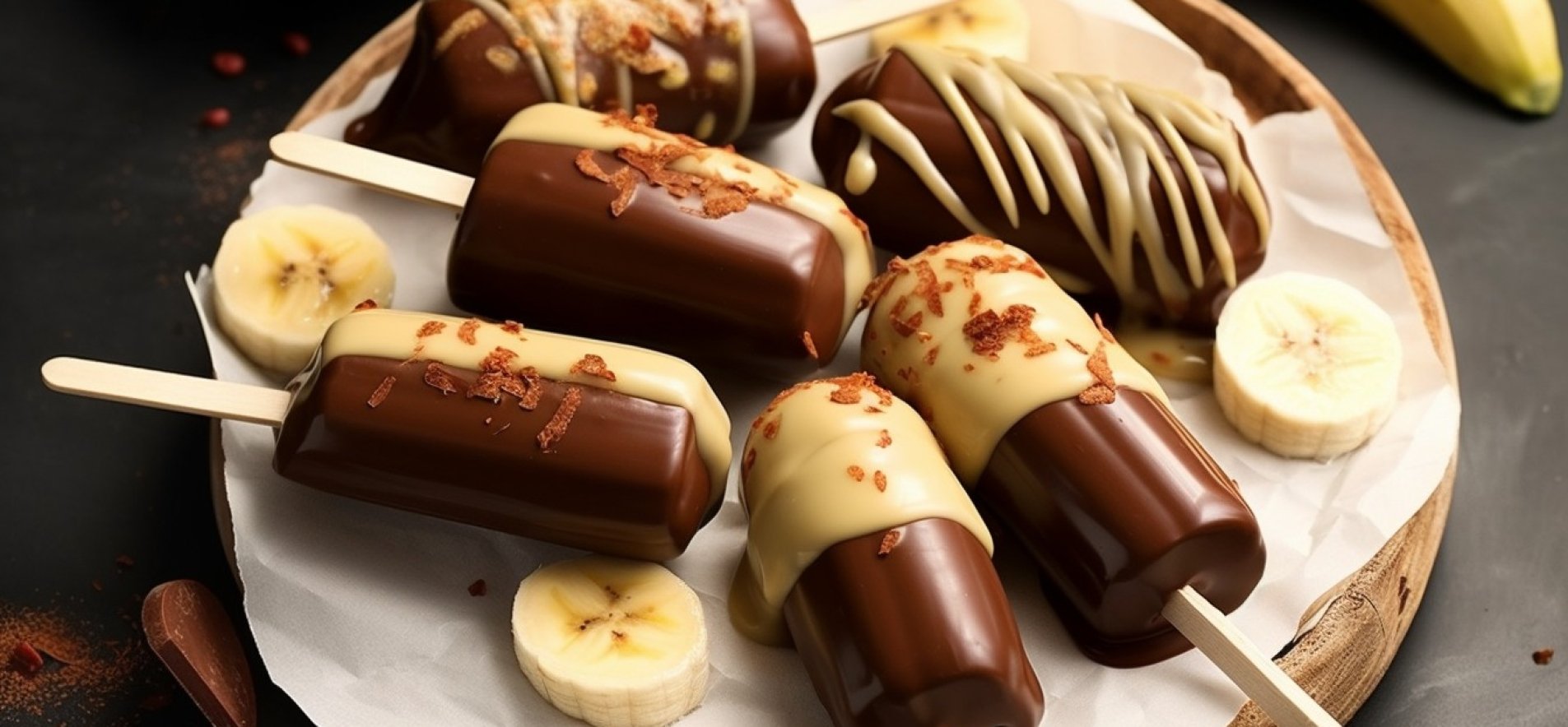 Жареные бананы в шоколаде