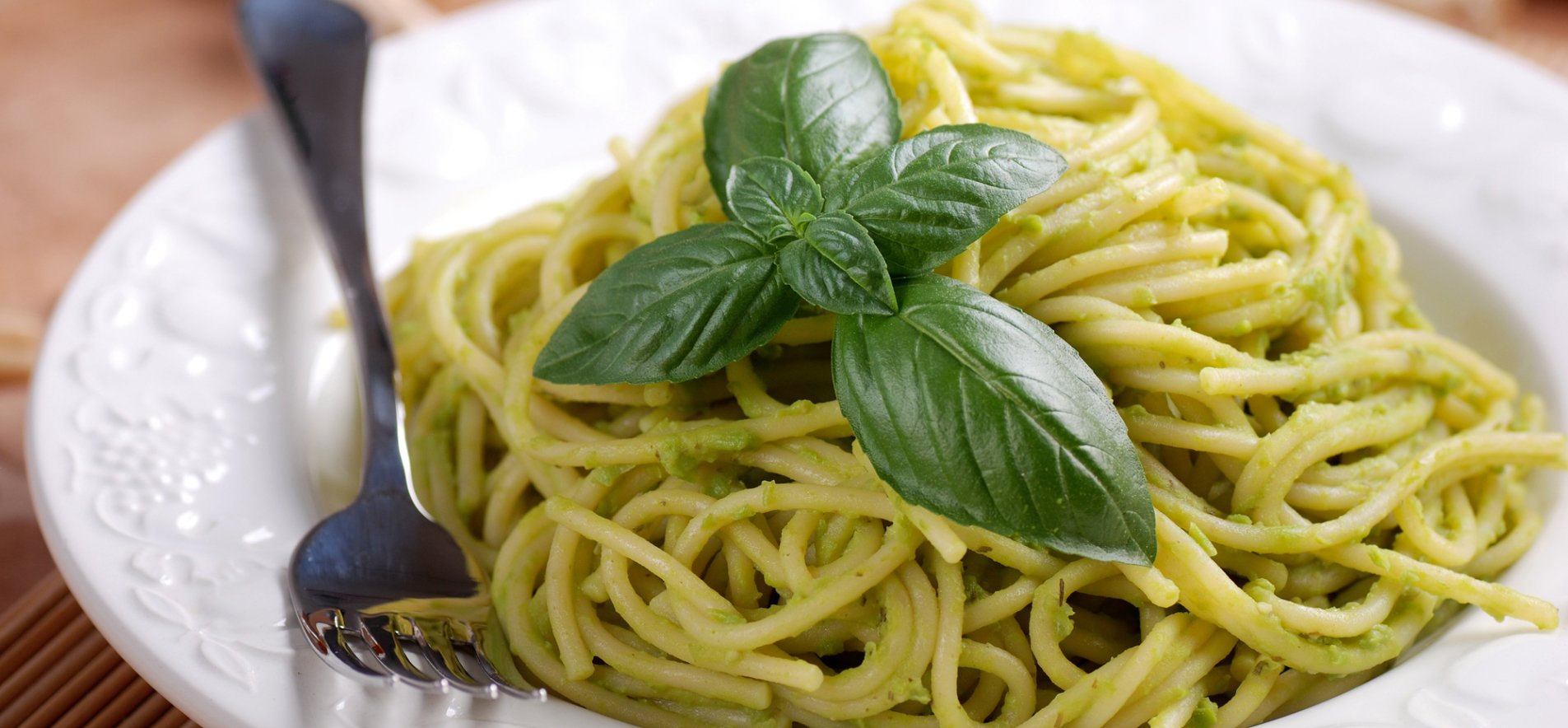 Зеленое спагетти