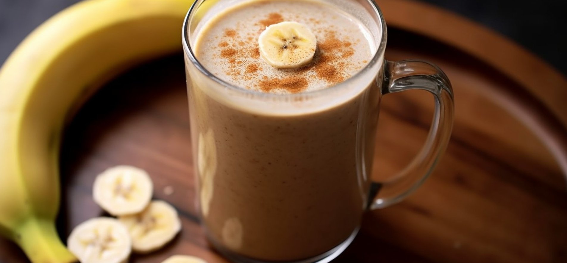 Холодная кофейная полоса с бананом.