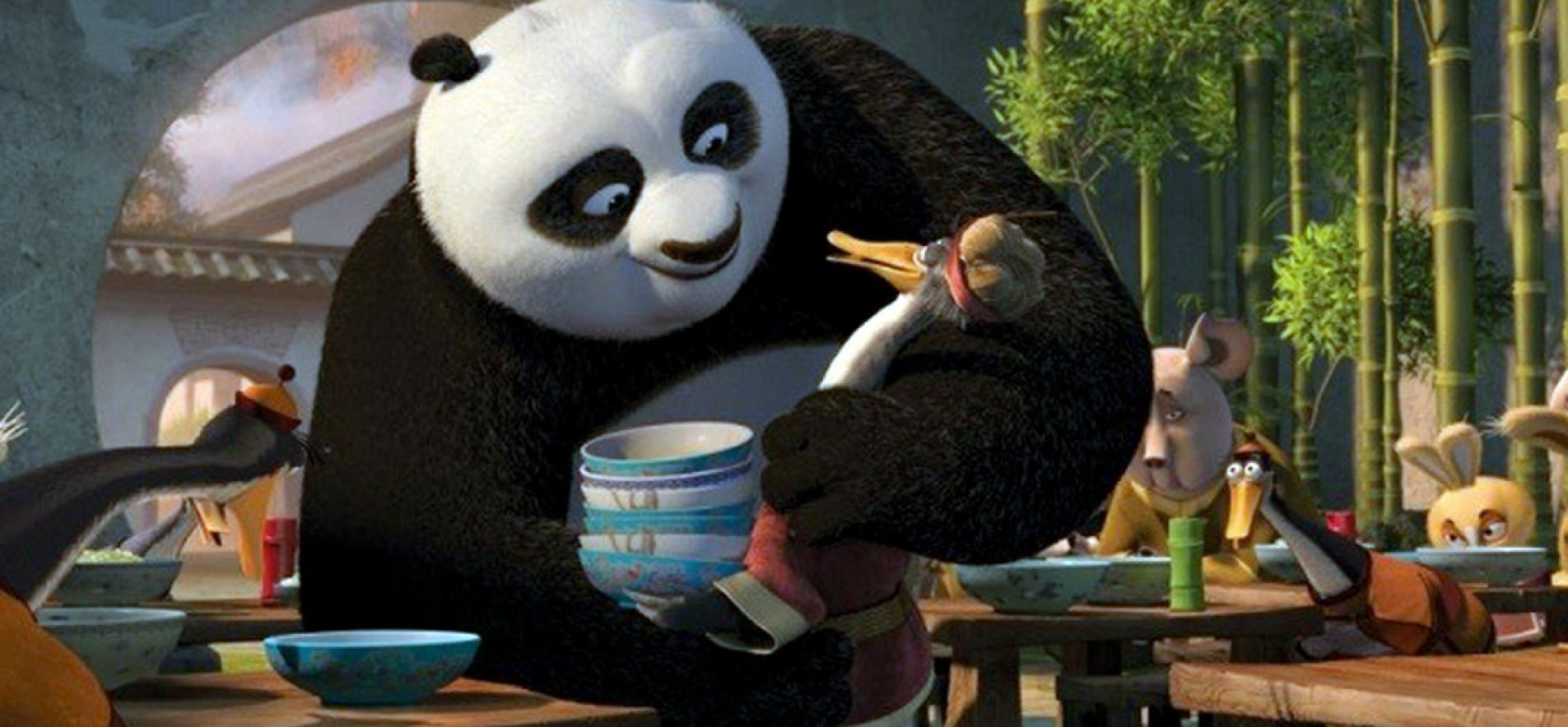 Кадр із мультфільму "Панда Кунг Фу"