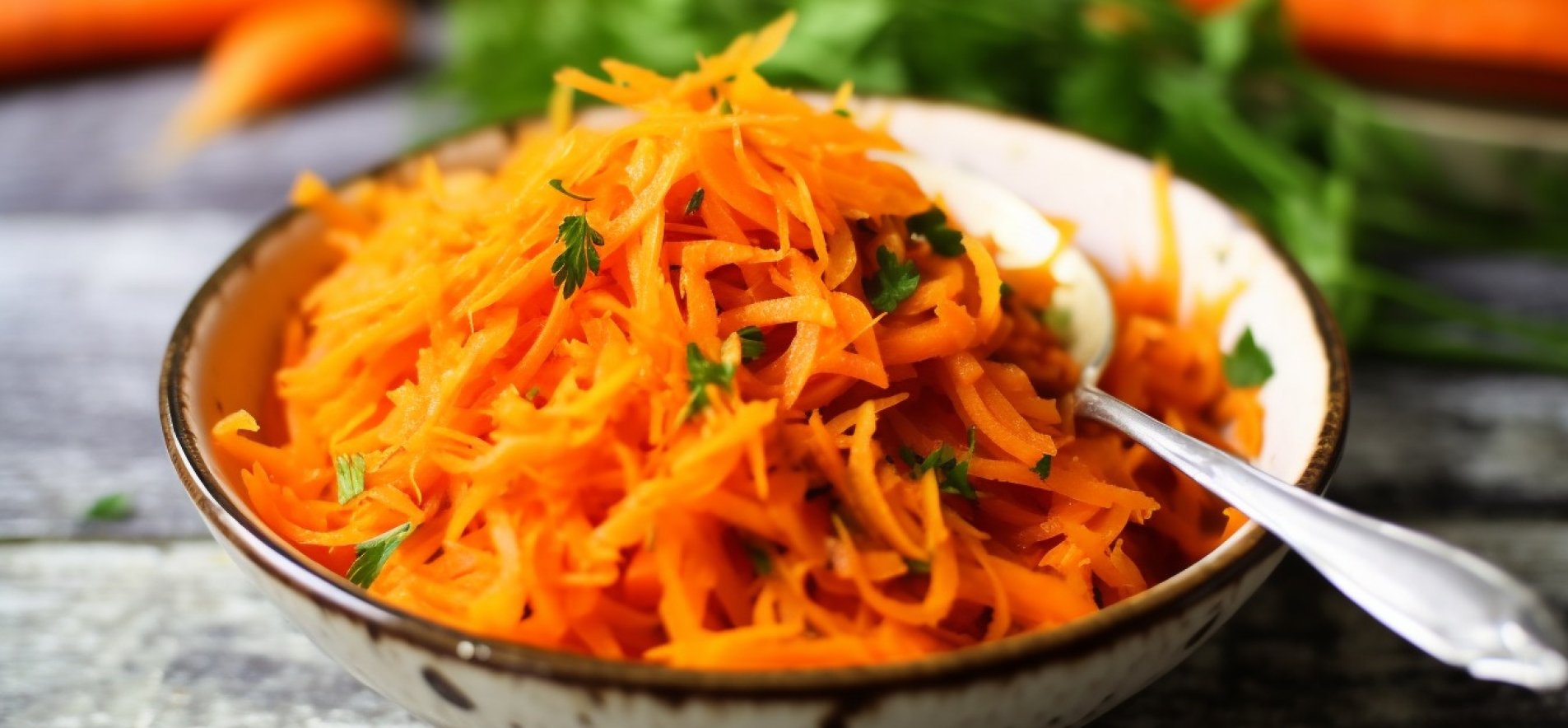 Французский салат из тертой моркови